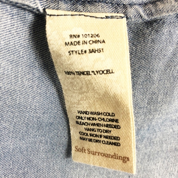 NWOT Soft Surroundings Soft Crossover-Front Tunic - Picture 6 of 6